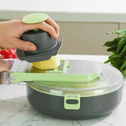 coupe legumes veggiebox poussoir