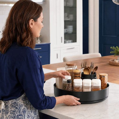 plateau tournant acier taille l