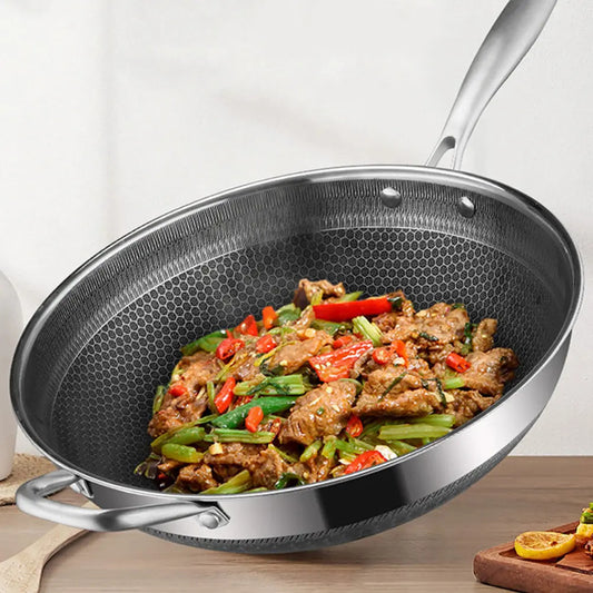 poele à wok nid d abeille