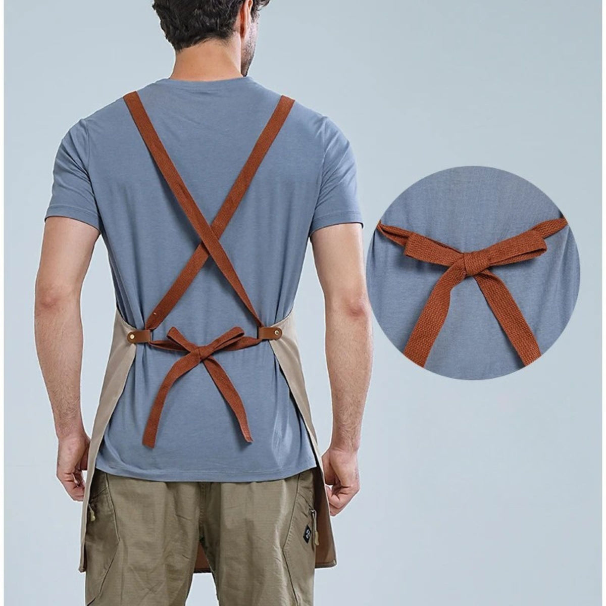 tablier de cuisine homme polyester laniere